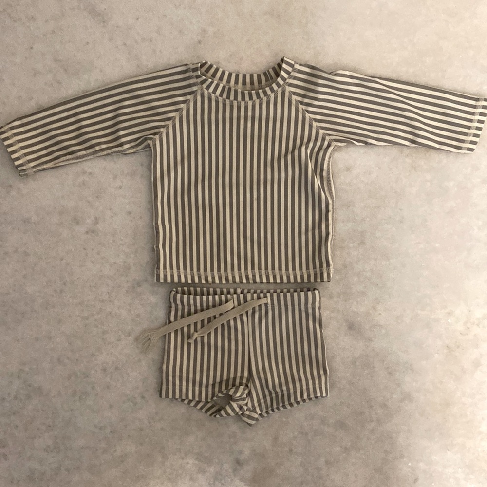 Rylee + Cru Rash Guard Set 3-6m